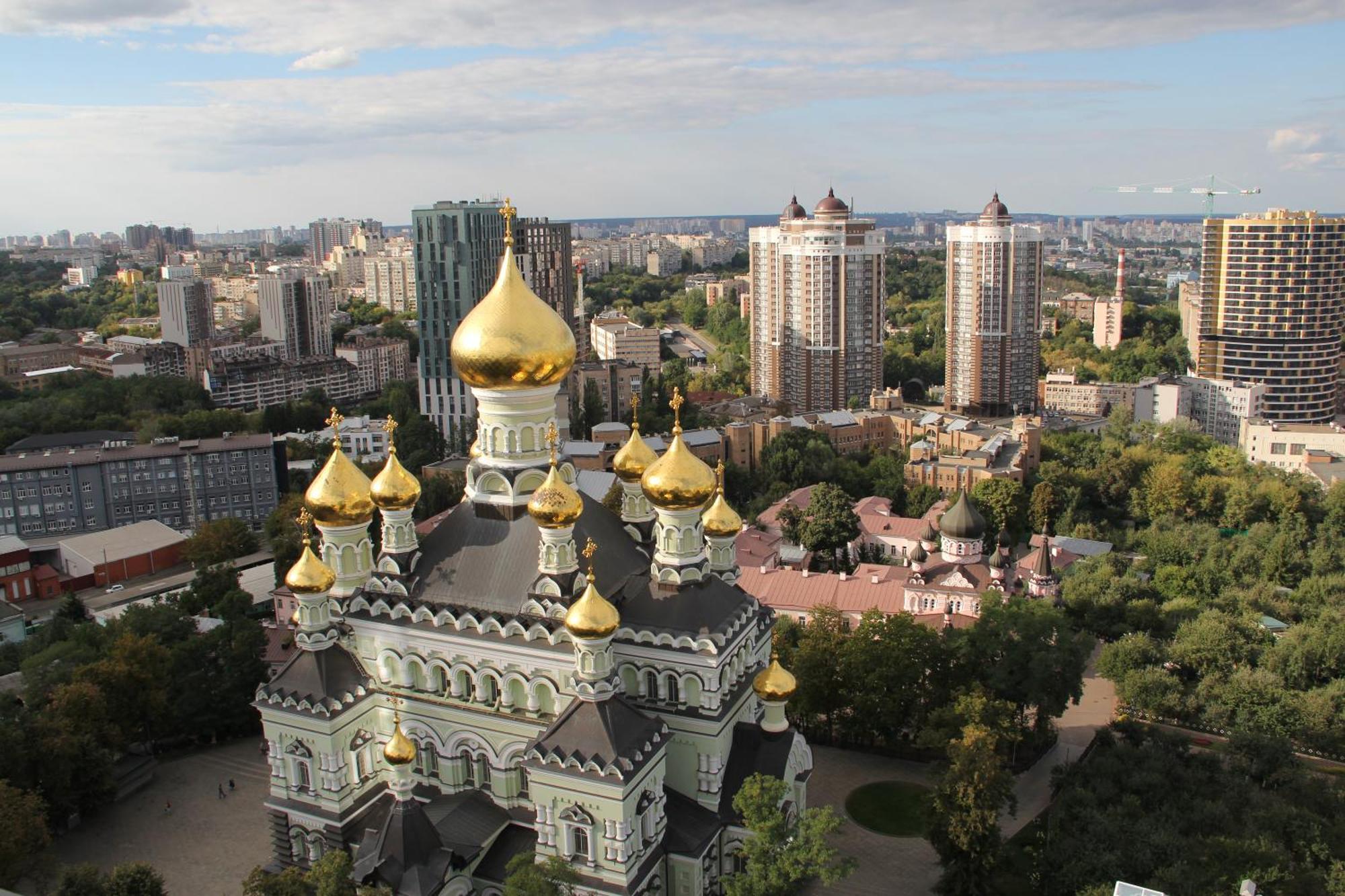Luxurious Apartment With Panoramic View In The Historic Center Kiev Luaran gambar